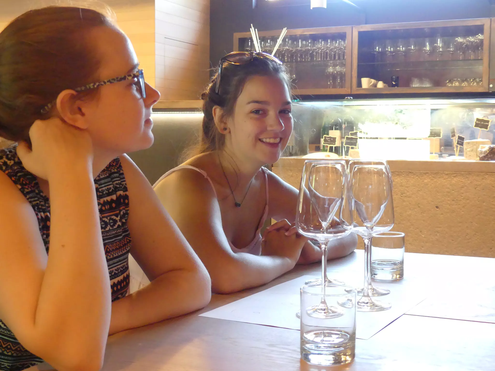 Madeline & Emily at Wine Tasting