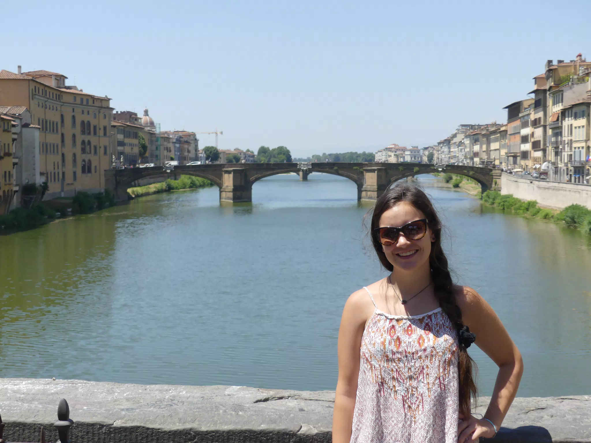 Emily on Bridge in Florence, Italy