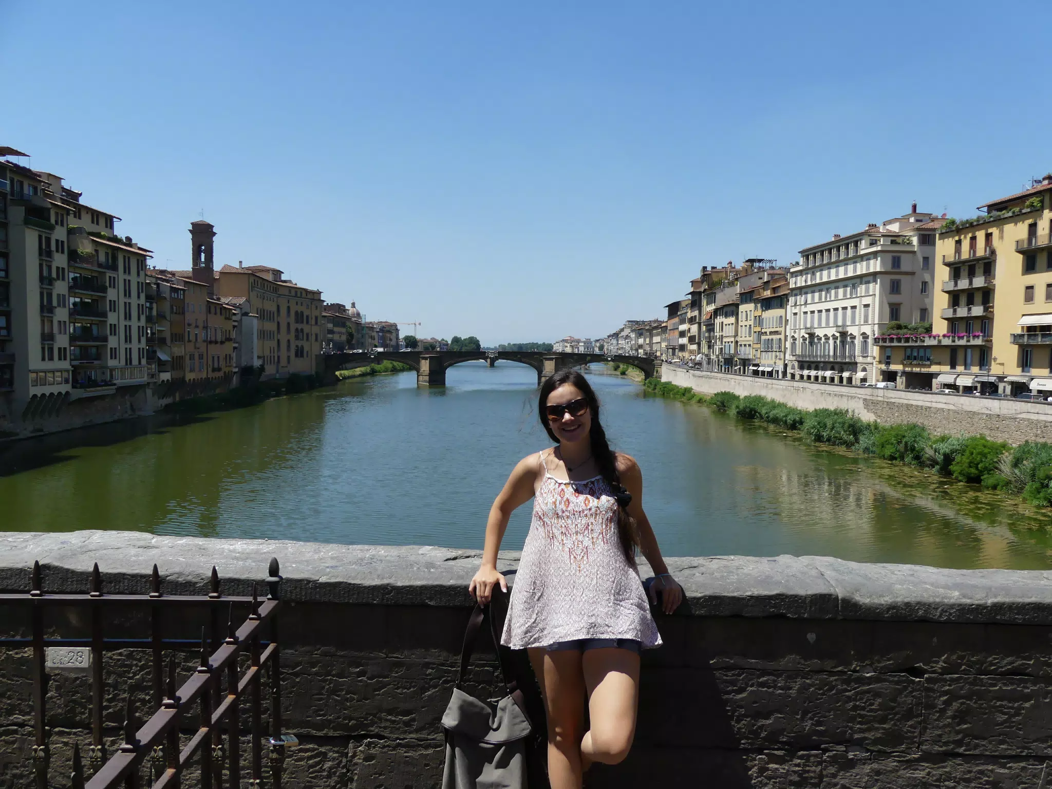 Emily on Bridge in Florence