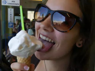Emily Eating Icecream