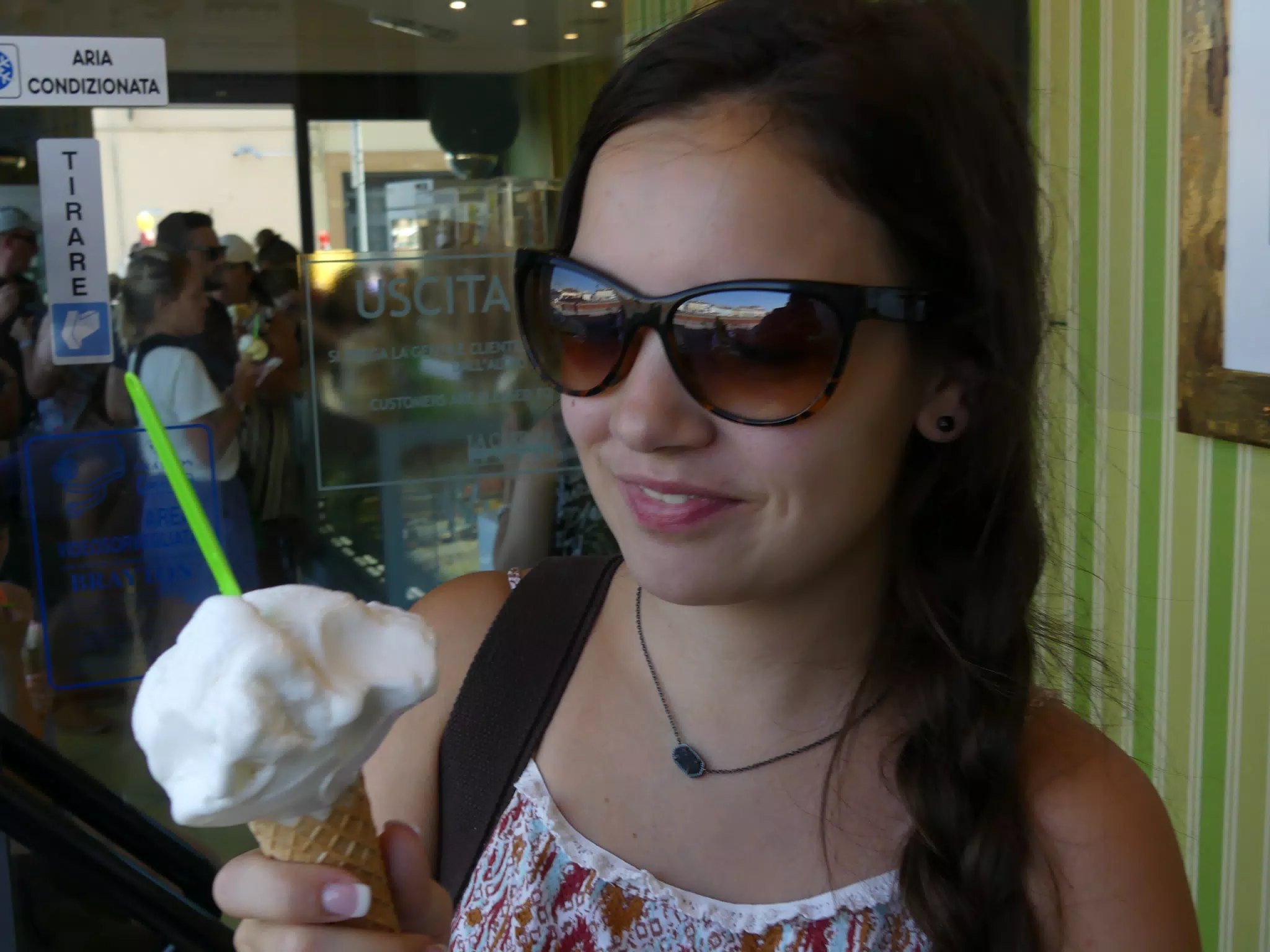 Emily with Gelato