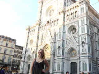 Madeline at the Duomo in Florence