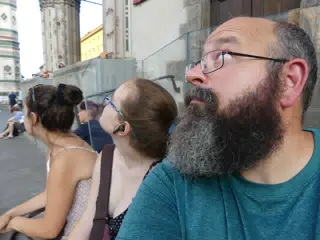 Emily, Madeline & Scott in Florence