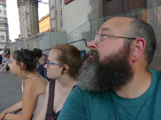 Emily, Madeline & Scott in Florence