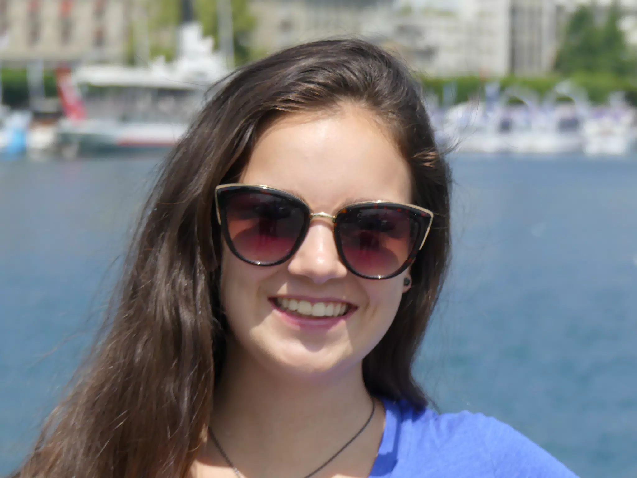 Emily in Sunglasses in Switzerland
