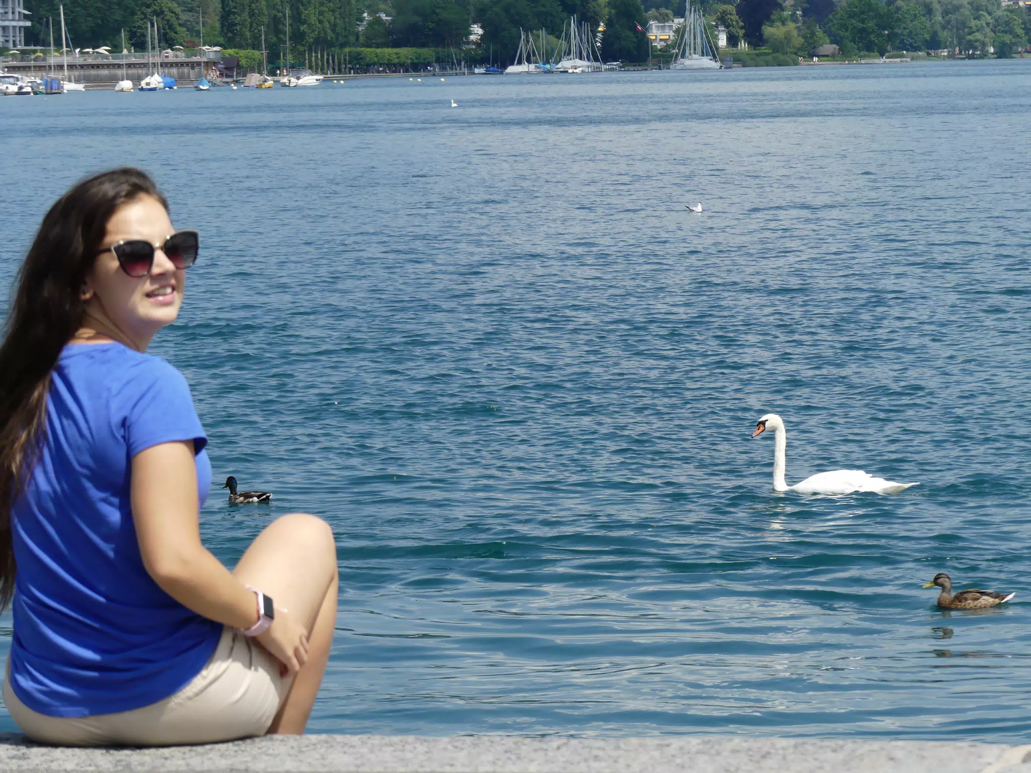 Swan with Girl