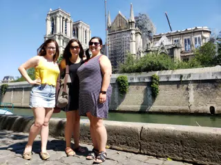 The Girls at Notre Dame in Paris