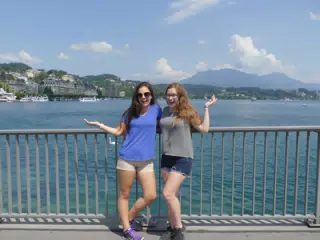 Grice Sistsers on Lake in Luzern