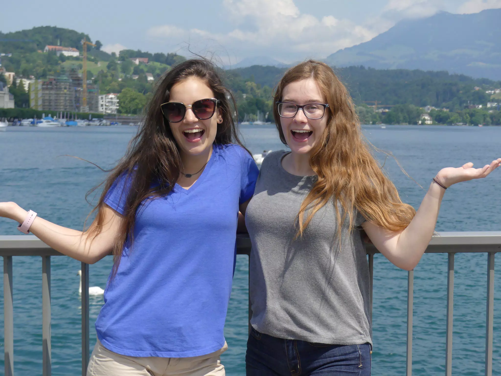 Grice Girls on Bridge in Luzern