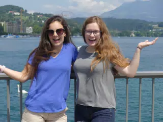Emily & Madeline in Lucerne Switzerland
