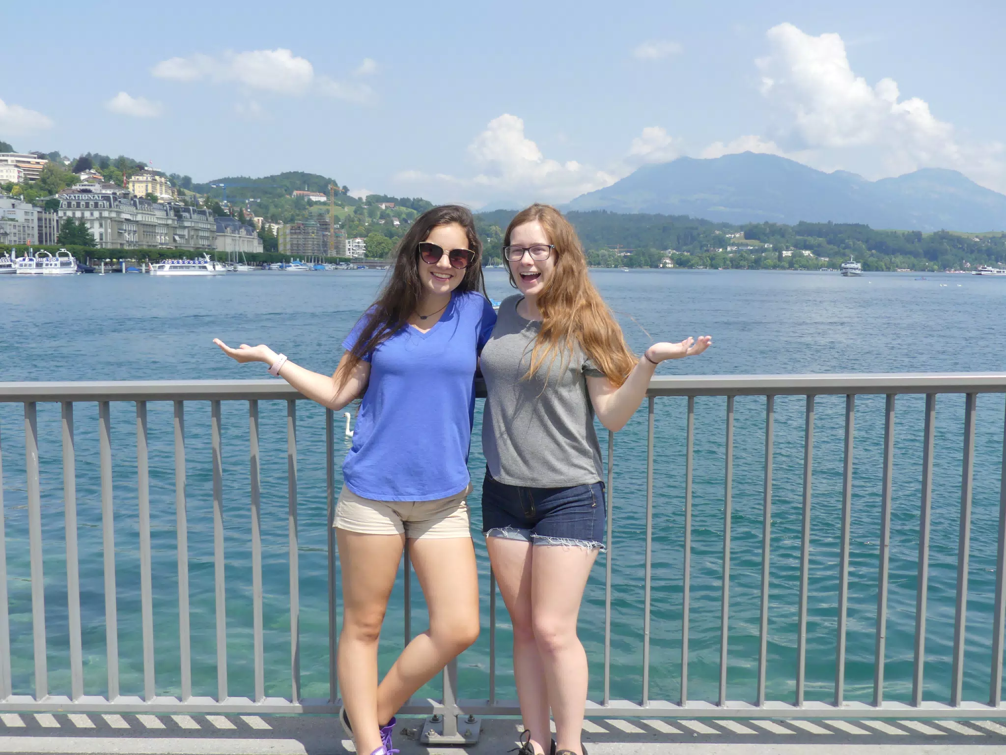 Emily and Madeline in Switzerland