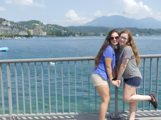 Emily and Madeline in Luzern Switzerland