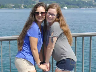 Emily and Madeline in Switzerland