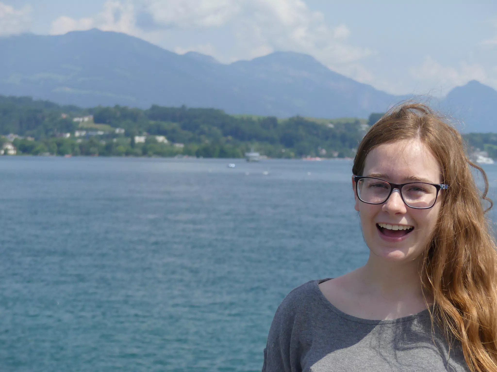 Happy Madeline in Switzerland