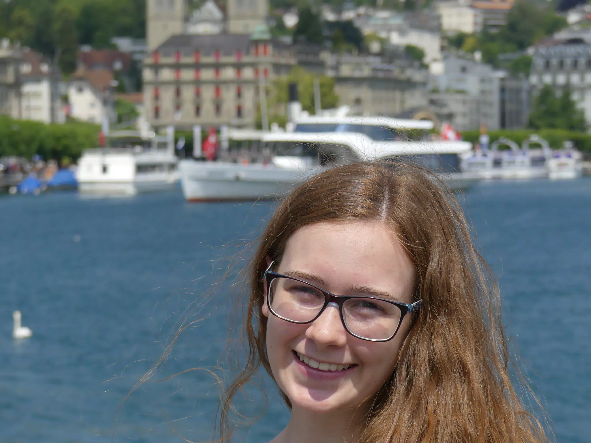 Madeline Smiling in Switzerland