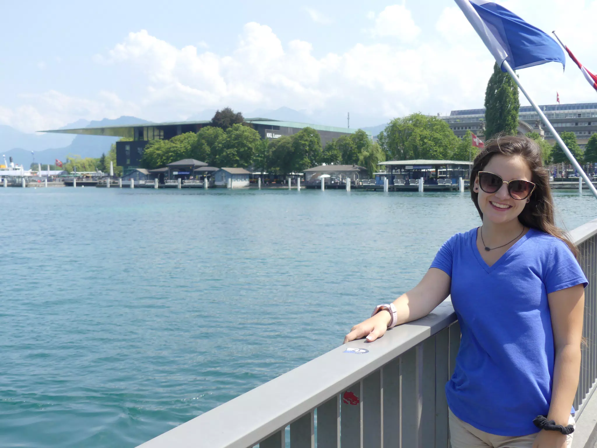 Emily on Bridge in Luzern