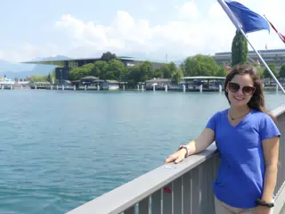 Emily on Bridge in Luzern