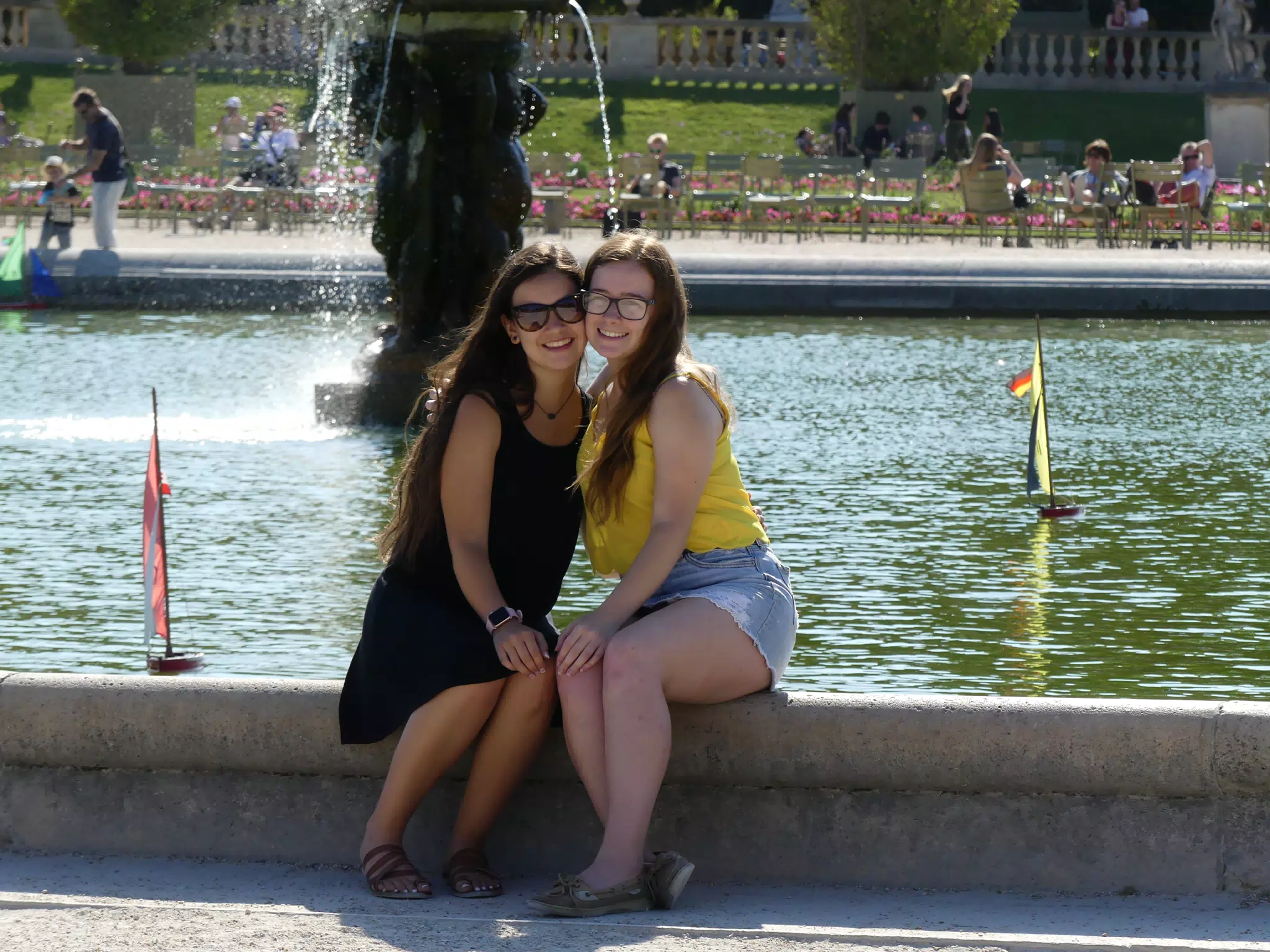 Emily and Madeline in the Park in Paris