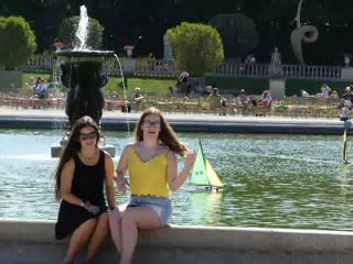 Brunettes in Paris Park