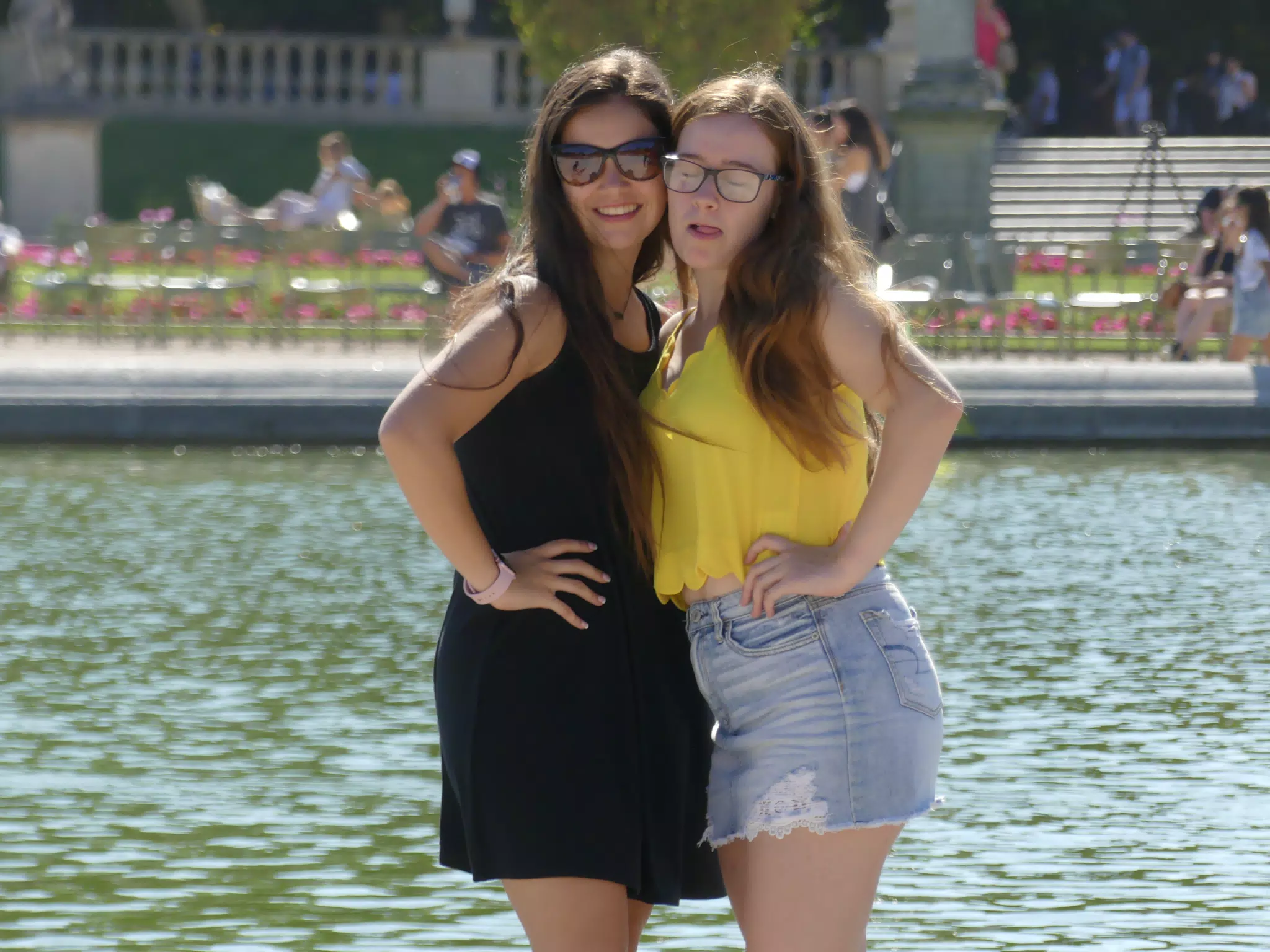 Eyes Closed, Tongue Out in Paris