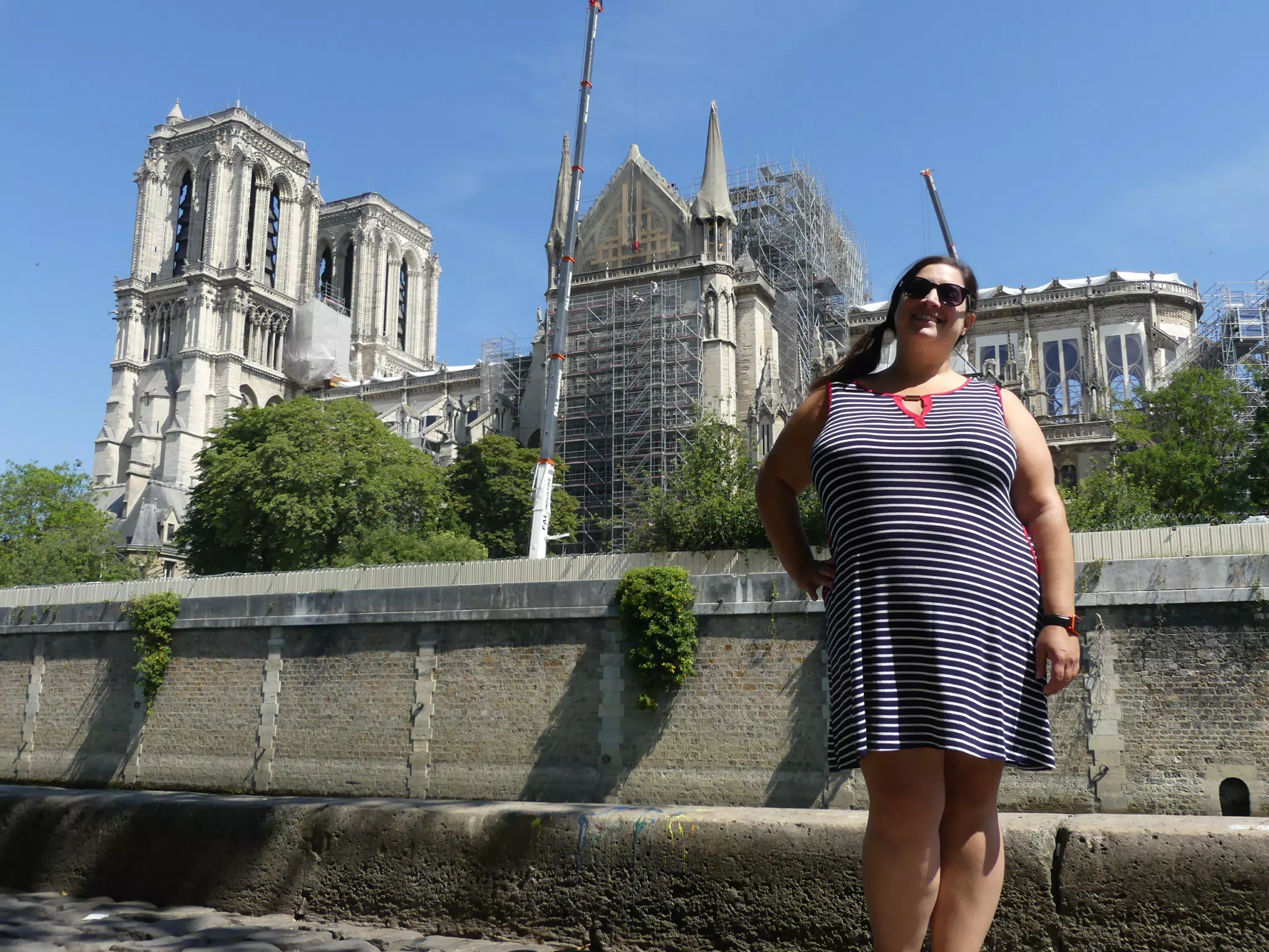 Dominica at Notre Dame in Paris