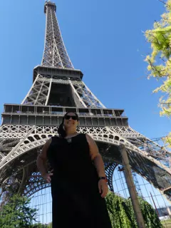 Dominica at the Eiffel Tower