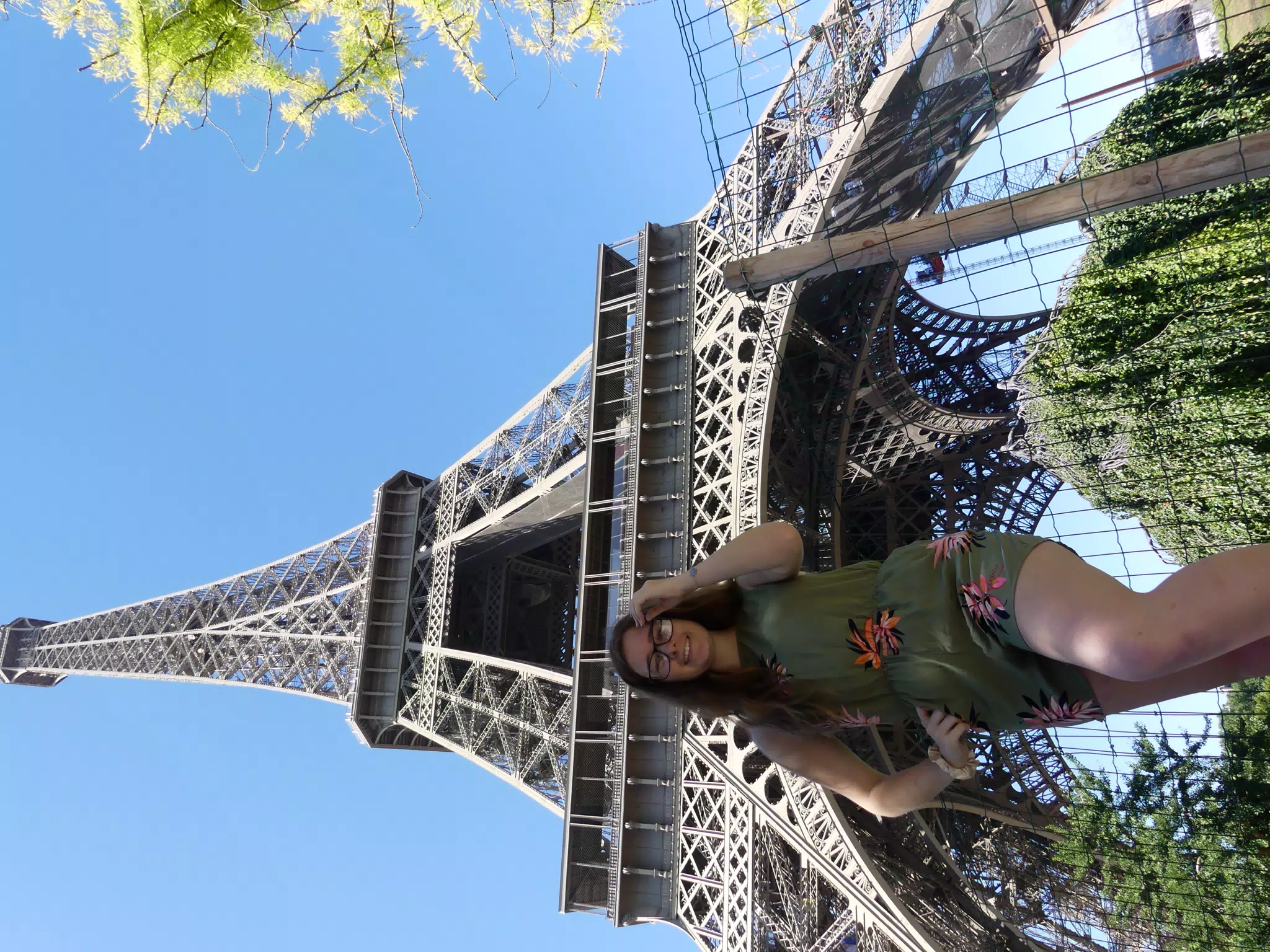 Madeline Under the Eiffel Tower in Paris