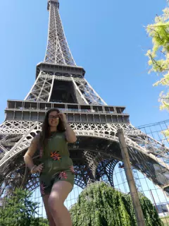 Madeline Under the Eiffel Tower in Paris