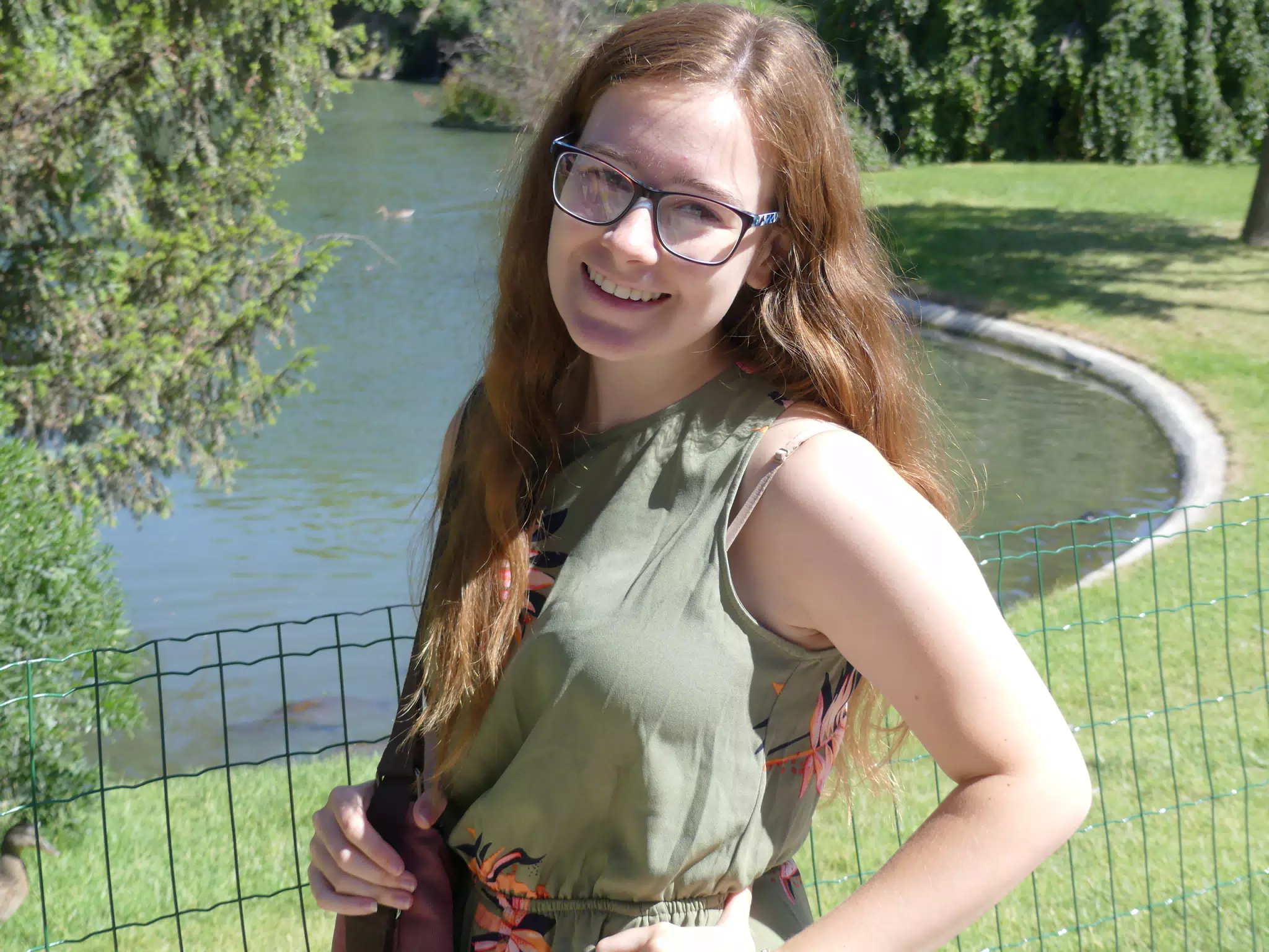 Madeline Posing in Park