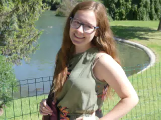 Madeline Posing in Park