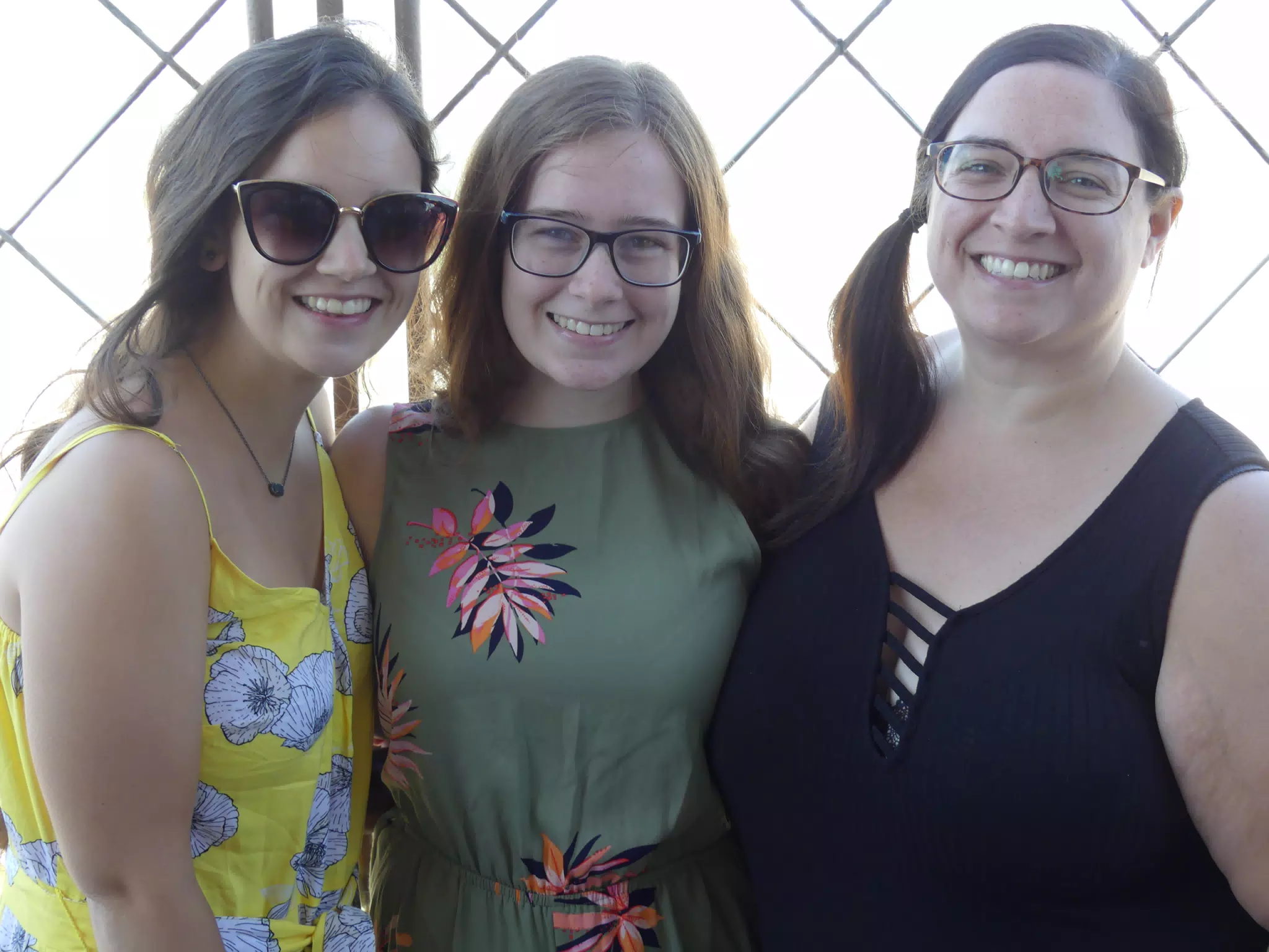 Emily, Madeline & Dominica on the Eiffel Tower