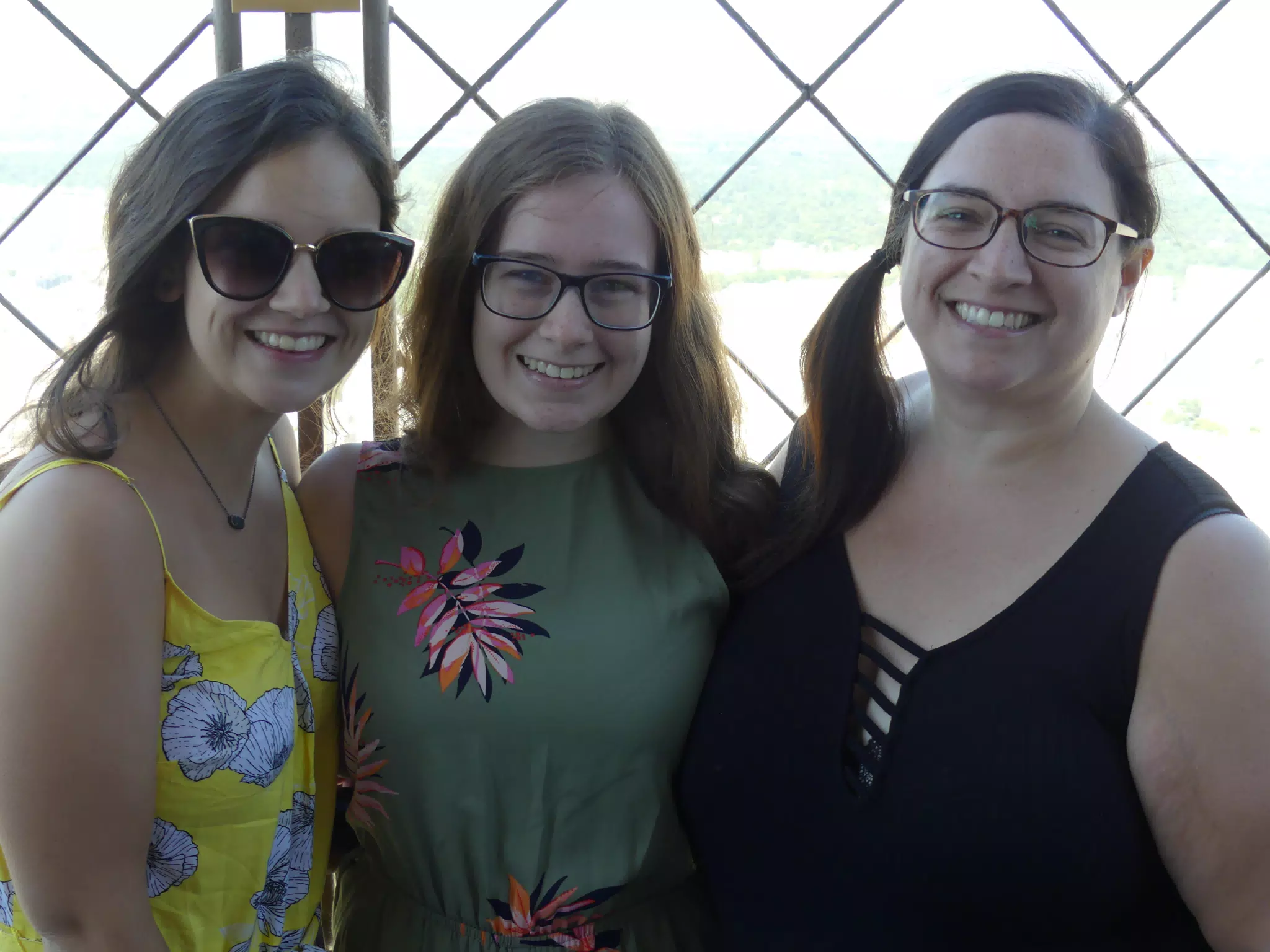 Emily, Madeline & Dominica on the Eiffel Tower