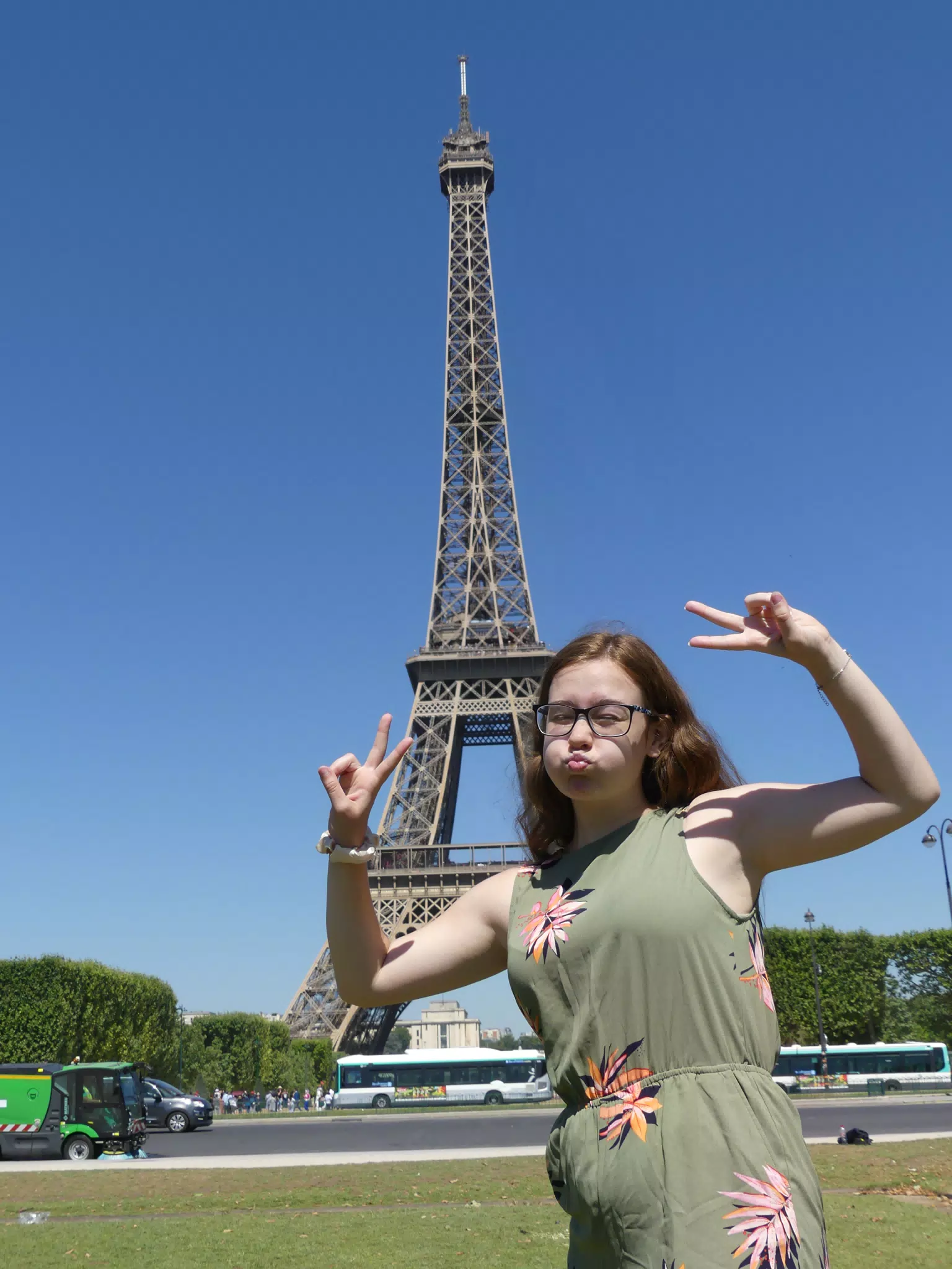 Madeline Peace Out Eiffel Tower