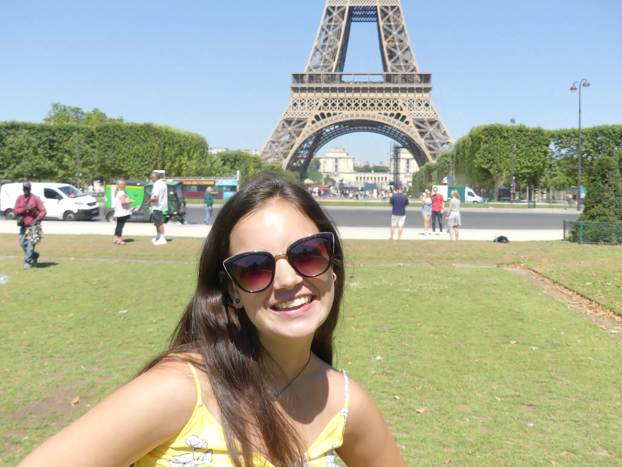 Emily Posing in Paris