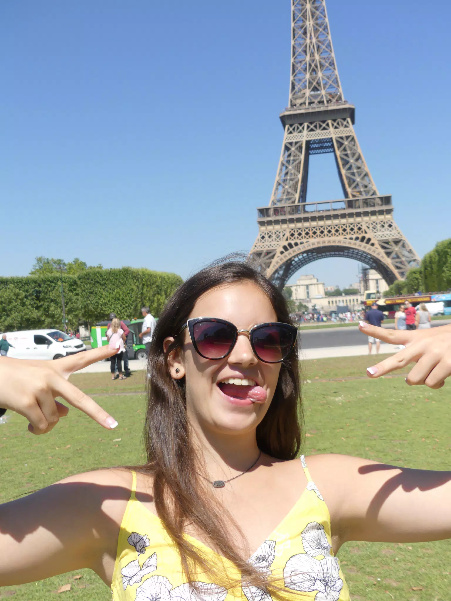 Emily at the Eiffle Tower