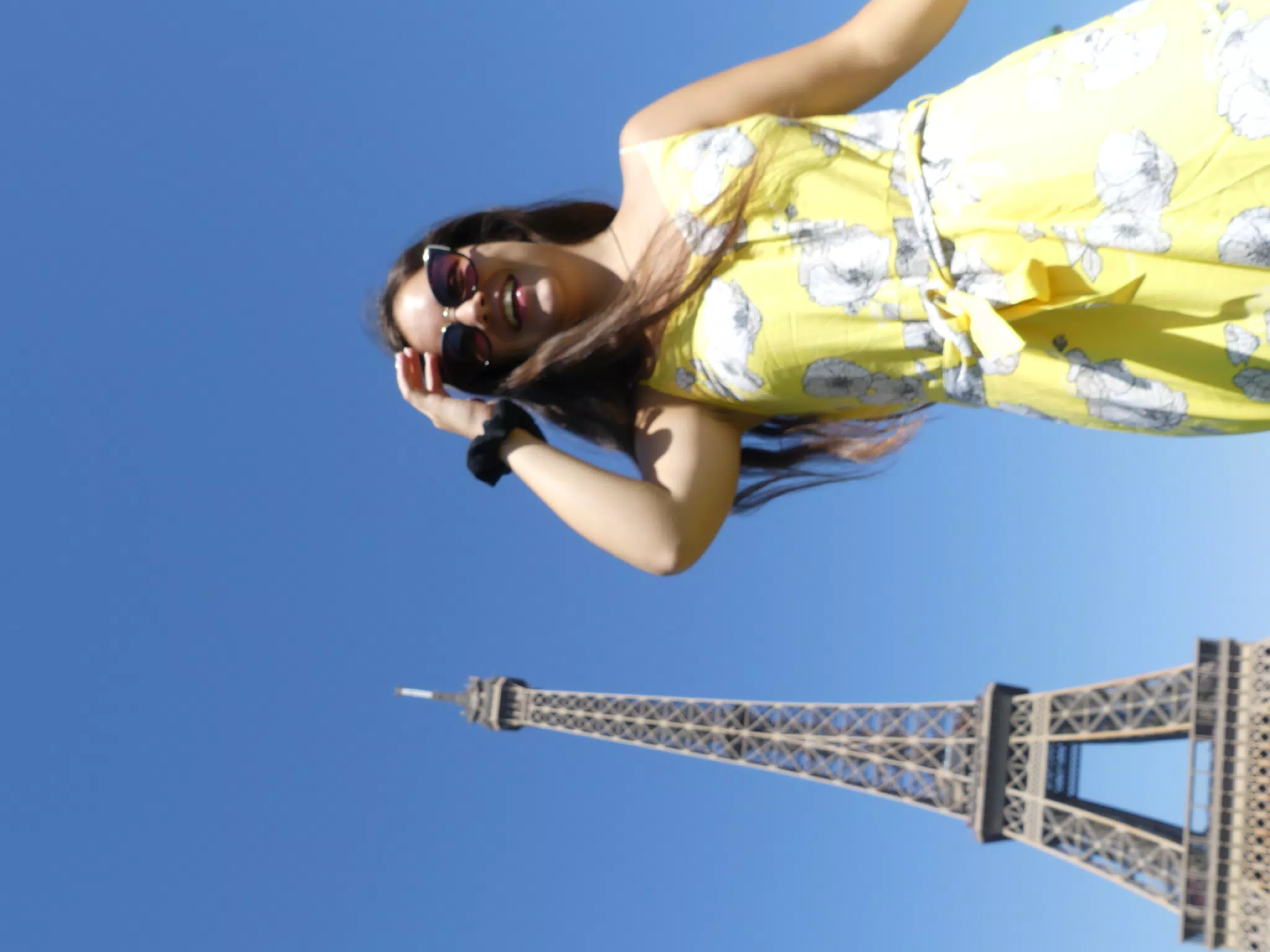 Emily at the Eiffel Tower