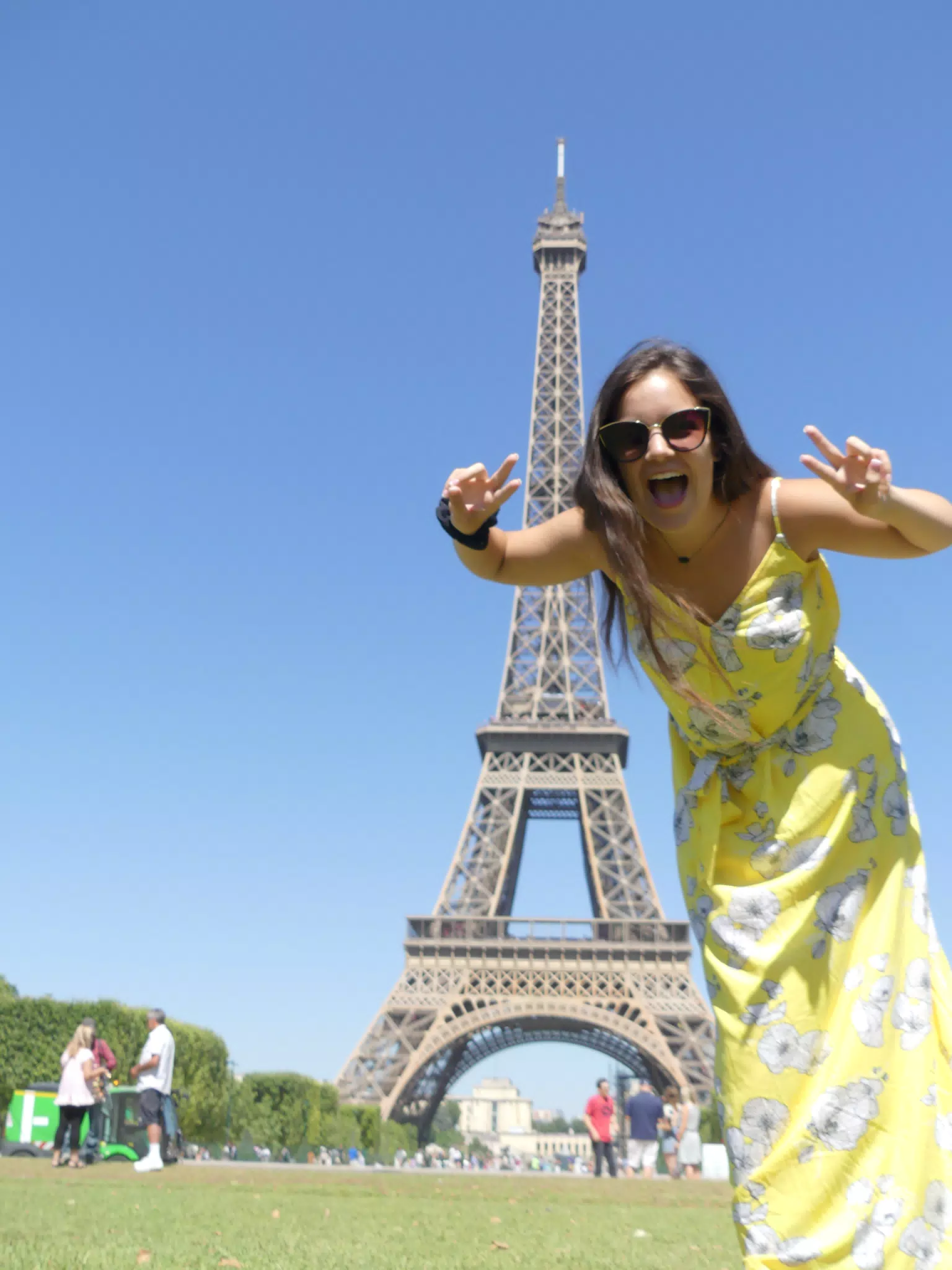 Emily at the Eiffel Tower