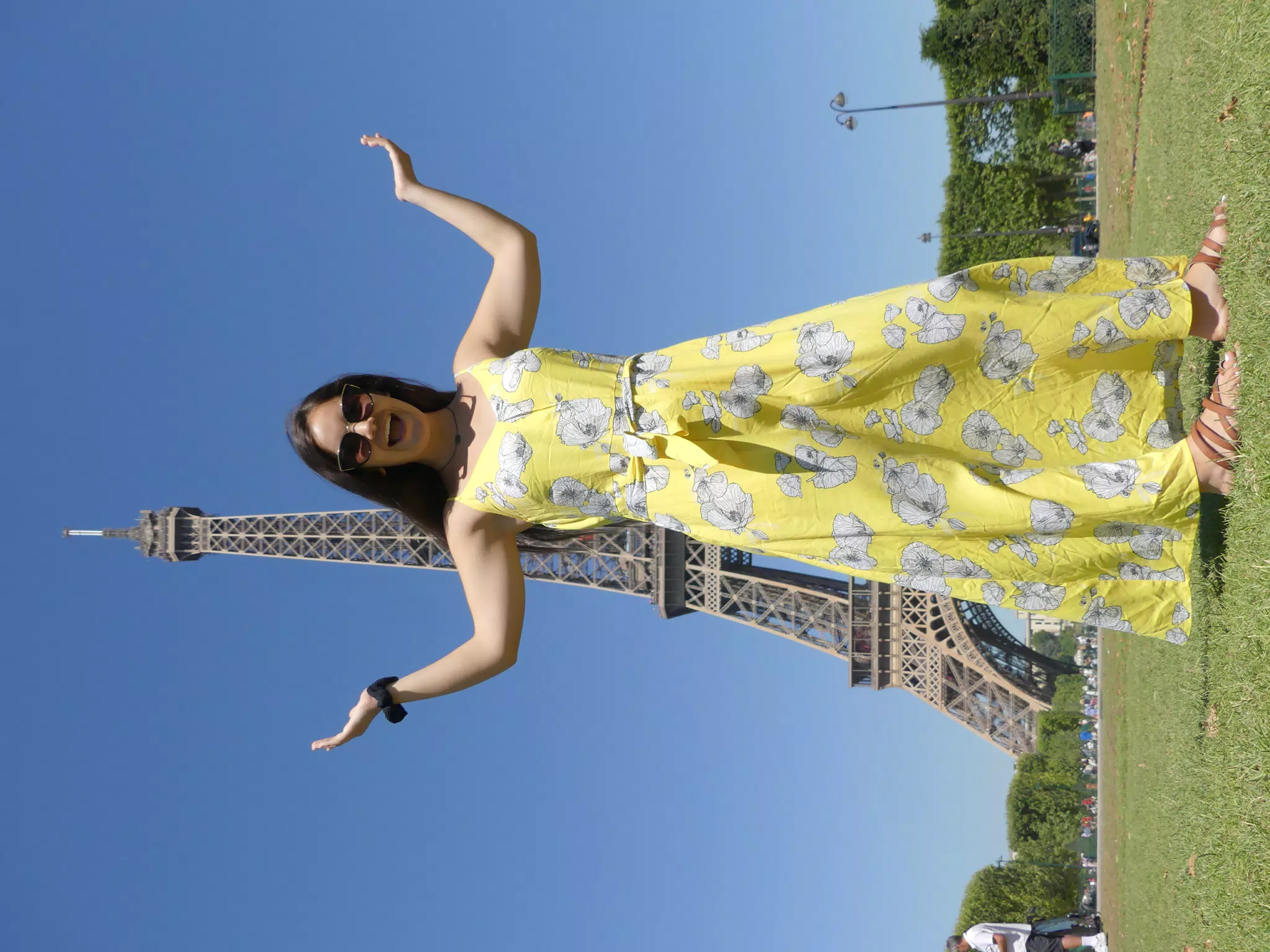 Emily at the Eiffel Tower