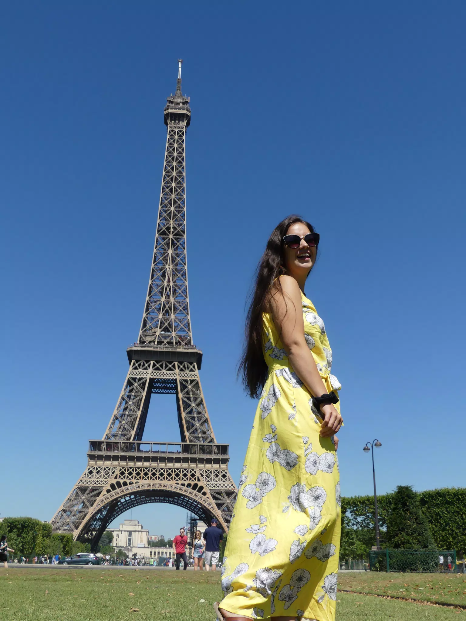 Emily in Yellow Dress in Paris