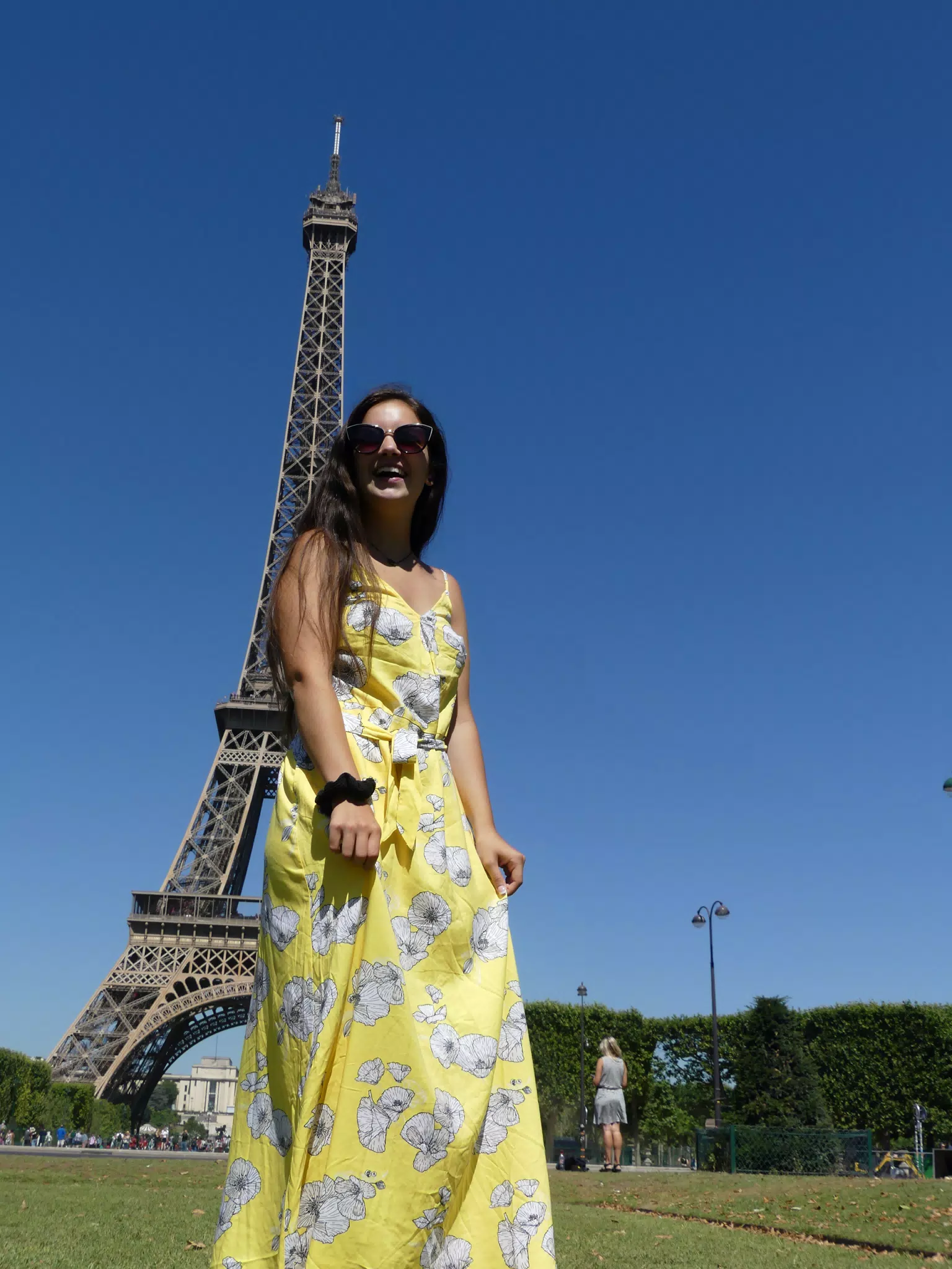 Girl in Yellow Dress in Paris