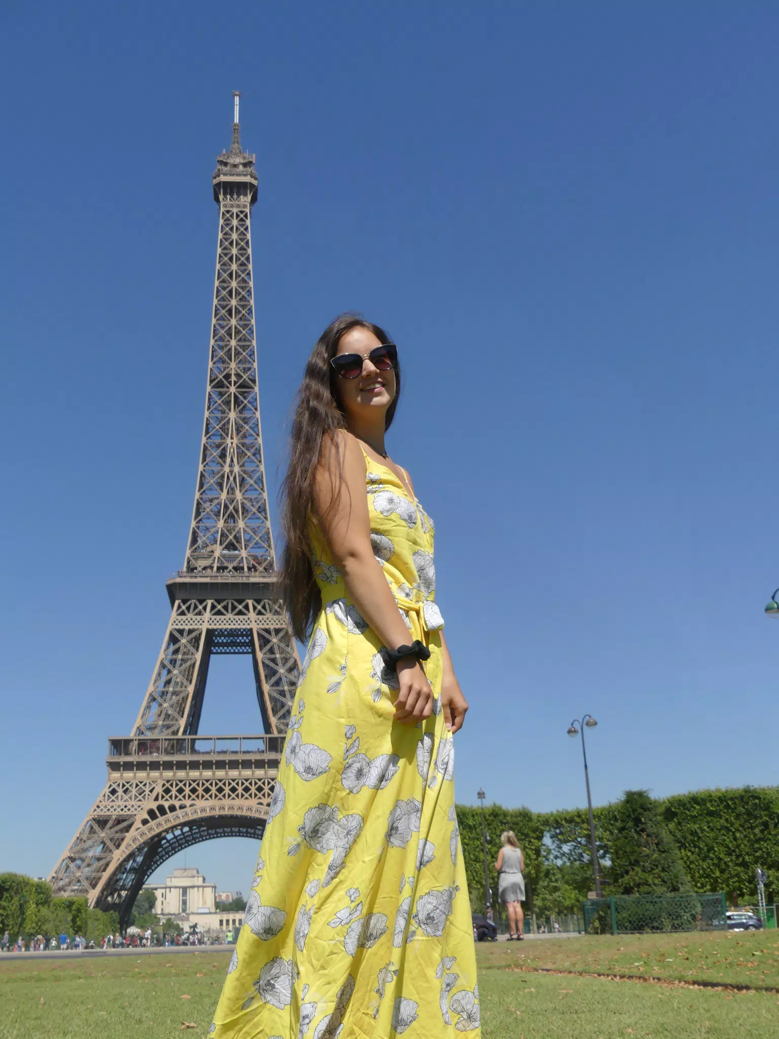 Emily at the Eiffle Tower