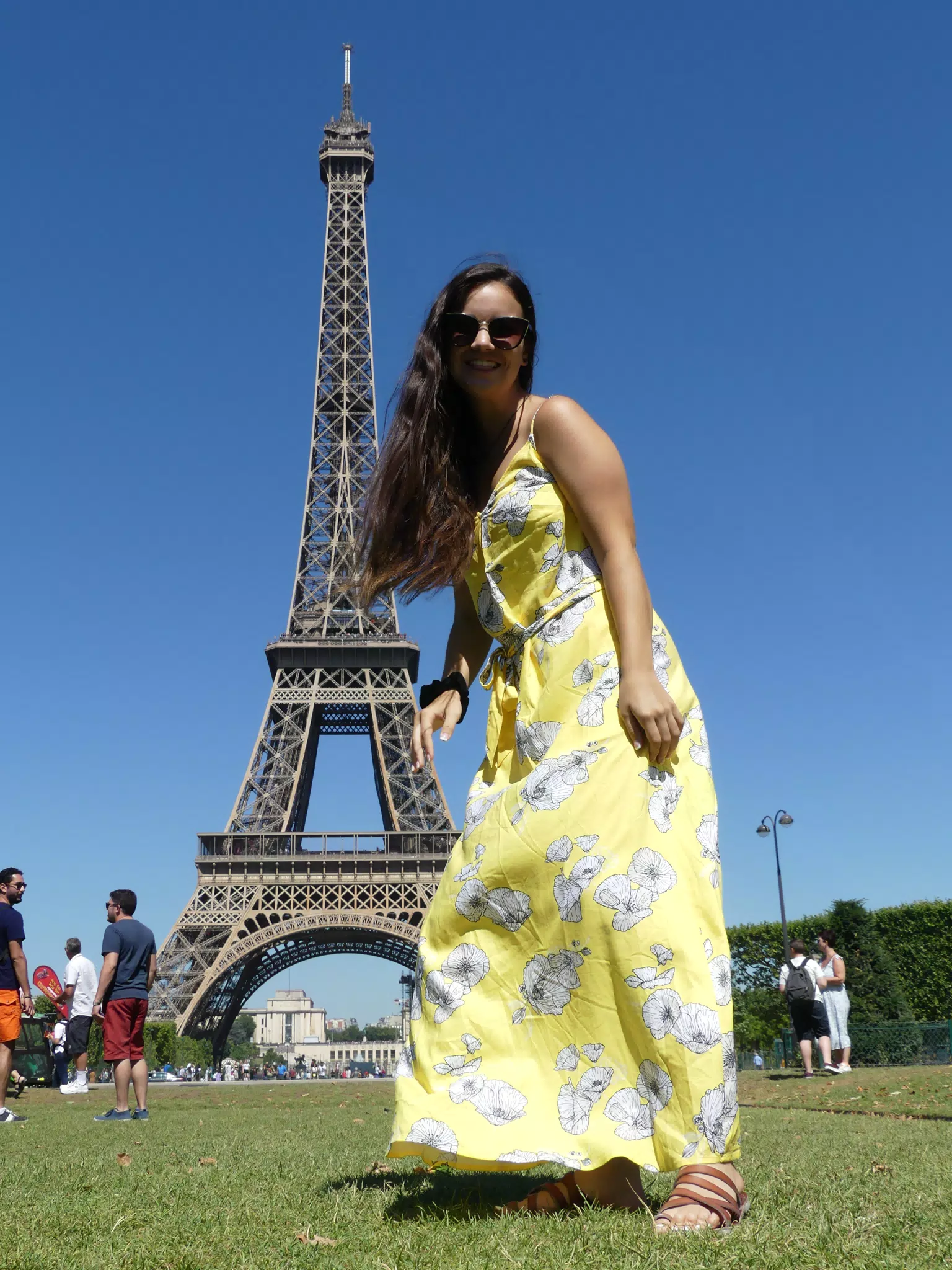 Emily in Yellow Dress in Paris