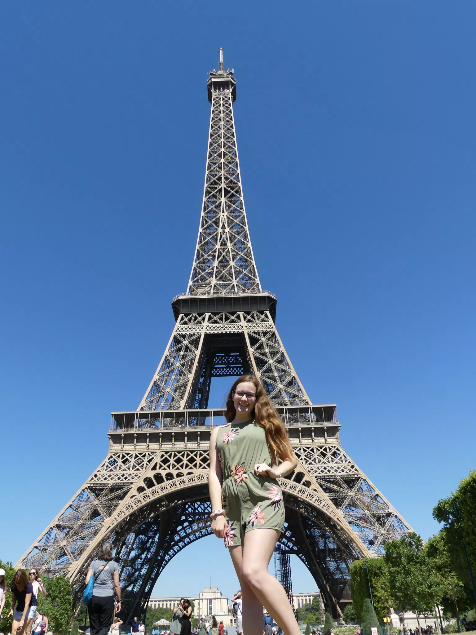 Madeline Beneath the Eiffel Tower
