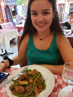 Emily Having Lunch in Paris
