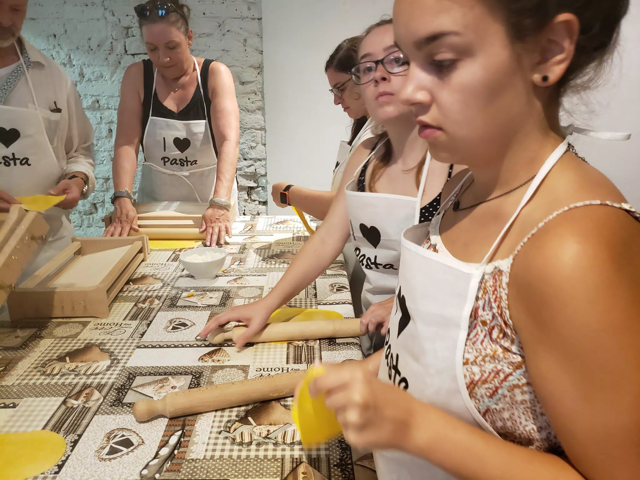 Making Pasta in Class in Florence