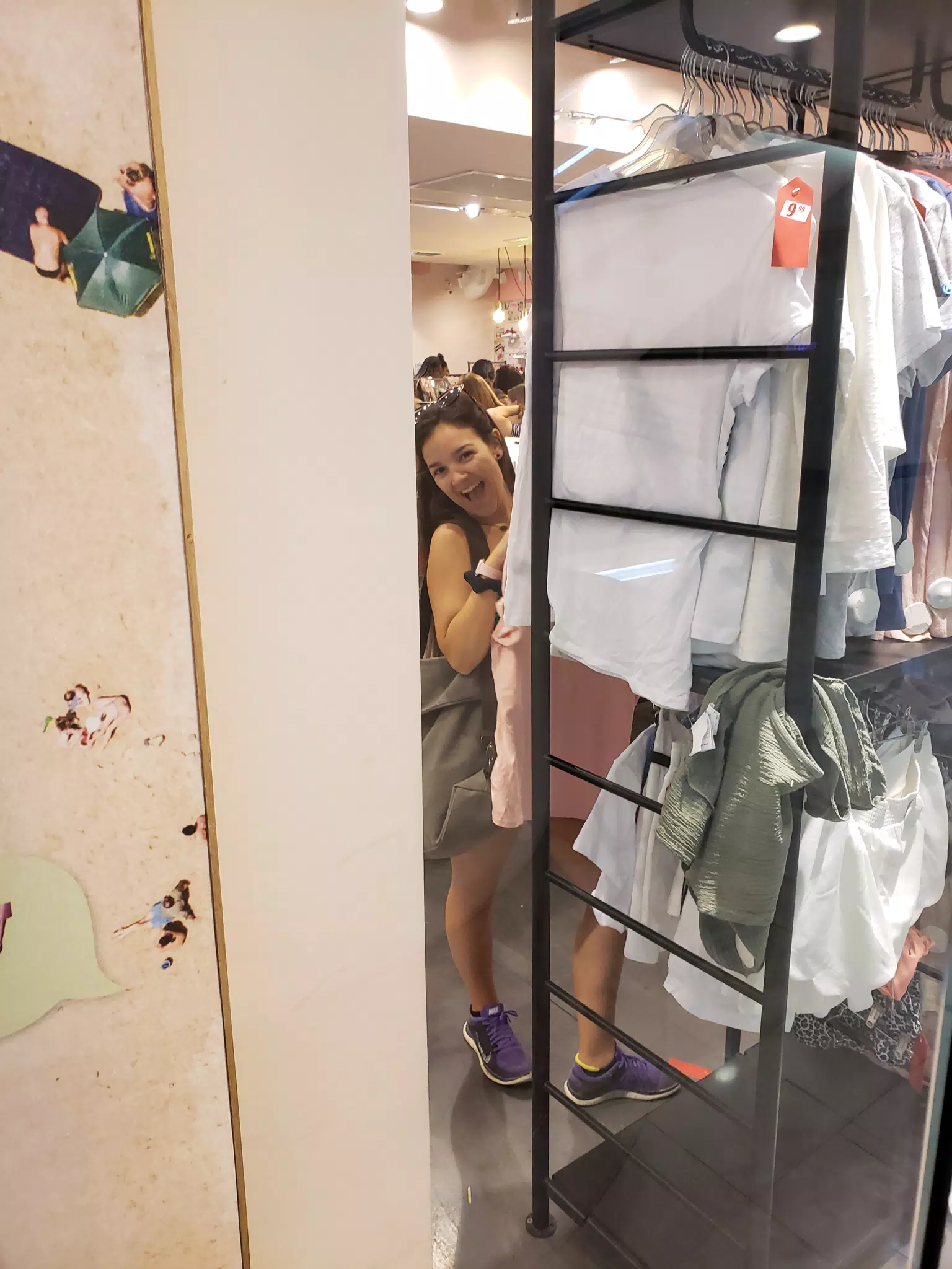 Emily Shopping at a Mall in Paris