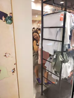 Emily Shopping at a Mall in Paris