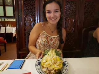 Emily at Dinner