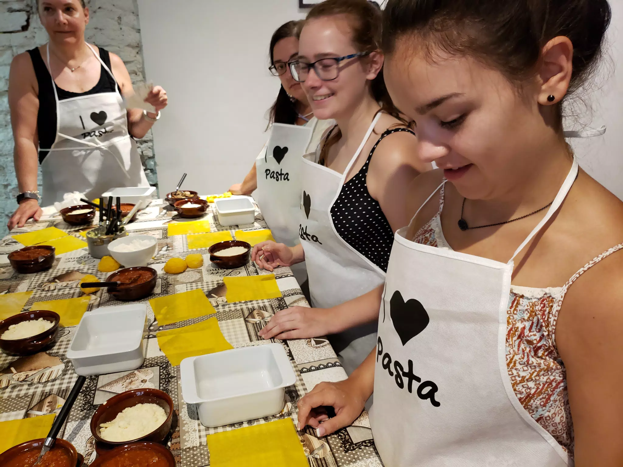 The Girls in Pasta Class