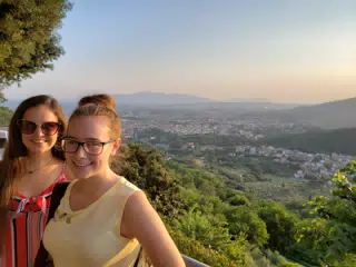 Emily and Madeline in Montecatini Alto